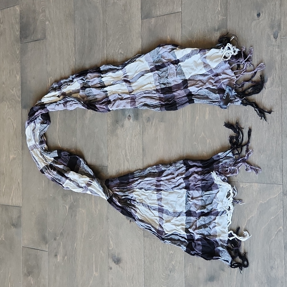 Black, Gray & White Express Scarf